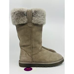 UGG Women's Suhenny Tall Wool Lined Winter Boots Gray 1153513 Size 9